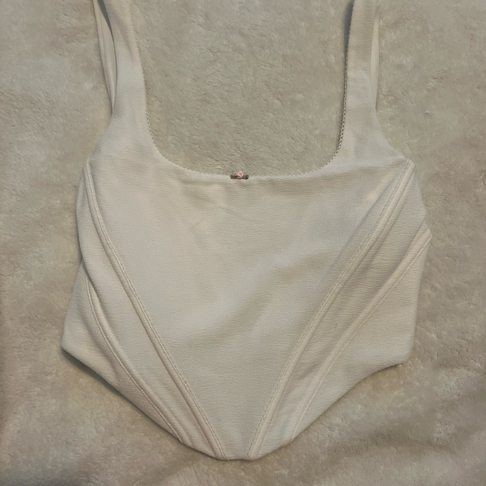 White Fox Boutique white corset top